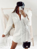 Robe chemise ANYA - BLANC