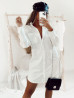 Robe chemise ANYA - BLANC