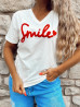 T-shirt SMILE - ROUGE