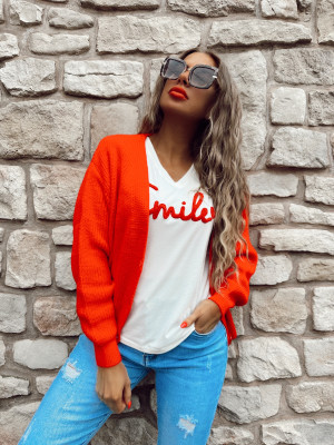 T-shirt SMILE - ROUGE