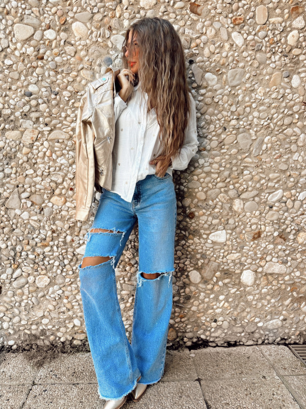 Chemise CŒUR - BLANC