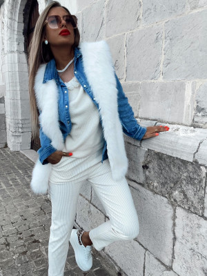 Gilet DONIA - BLANC