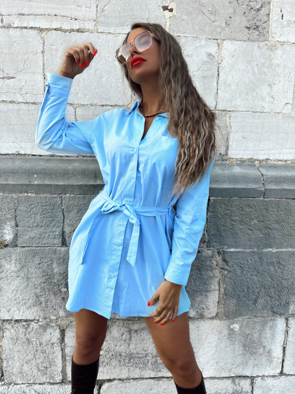 Robe chemise LYSS - BLEU