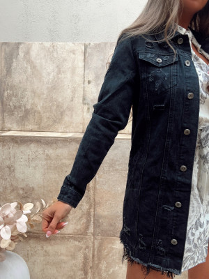 Veste en jeans ELA - GRIS