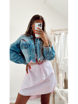 Veste en jeans LOU - ROSE