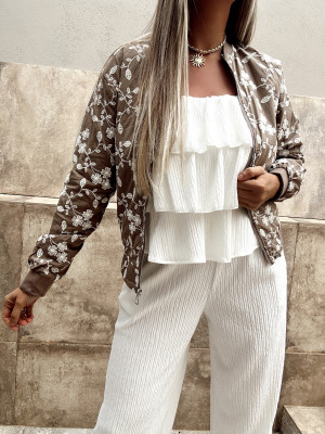 Bomber ALEXANDRA - TAUPE