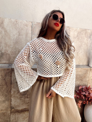 Pull en crochet LEA