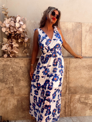 Robe SANGA à paillettes argentés