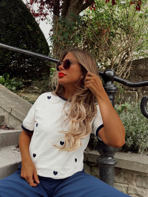 T-shirt ANNA - BLANC & BLEU