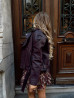 Perfecto en simili oversize - CERISE NOIR