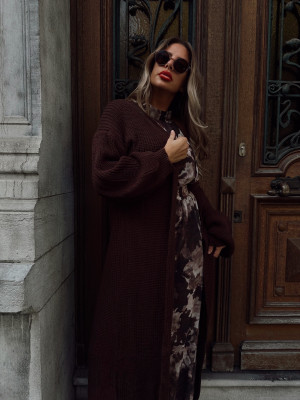 Gilet MONIA - CHOCOLAT