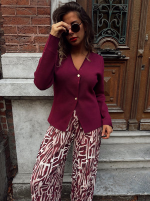 Pantalon ENIA - BORDEAUX