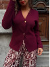 Gilet épais LEA - BORDEAUX