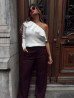 Pantalon EMY - BORDEAUX