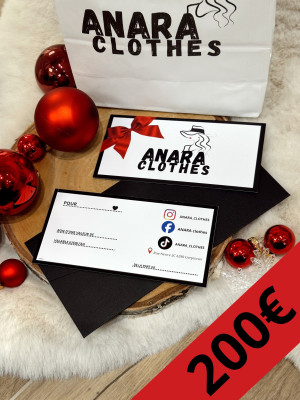 Chèque cadeau d'une valeur de 200€