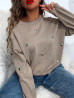 Pull cœur - TAUPE