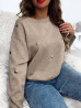 Pull cœur - TAUPE