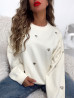 Pull cœur - BEIGE