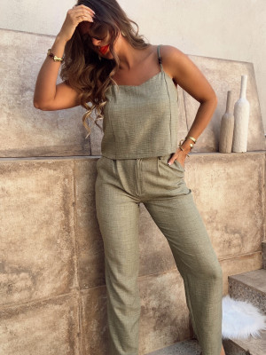 Pantalon LEANDRA - KAKI