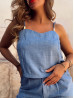 Blouse à perles LEANDRA