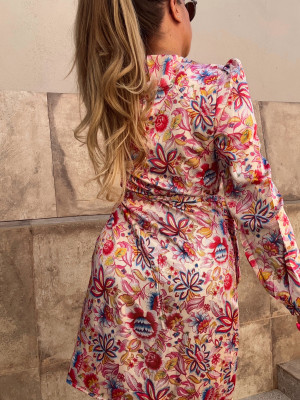 Robe portefeuille NELLA - FUSCHIA
