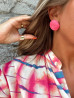 Boucles d'oreilles DARCY - FUSHIA