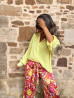 Chemise jaune fluo