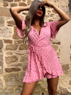 Combi-short à pois