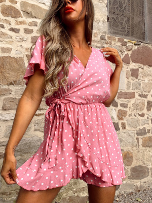 Combi-short à pois