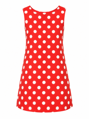 Robe en jeans MYRIAMA - ROUGE