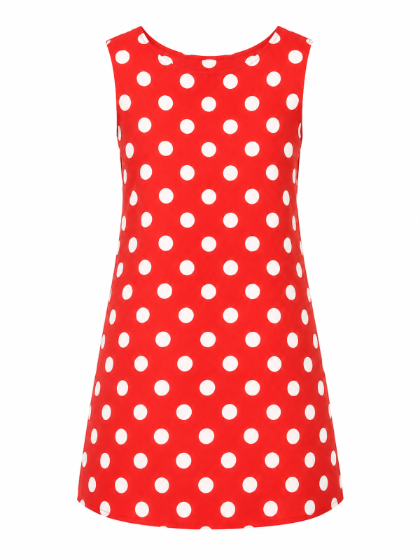 Robe en jeans MYRIAMA - ROUGE