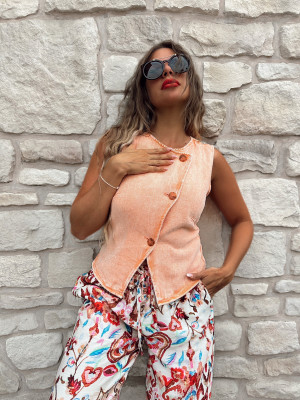 GILET EN JEANS  LILA