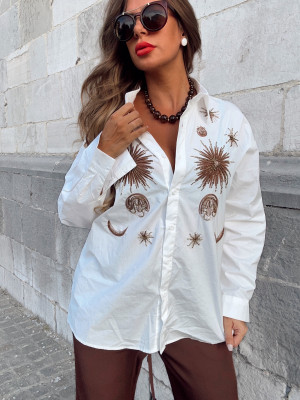Chemise BENA à PERLES
