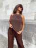 Pantalon LINDA - CHOCO