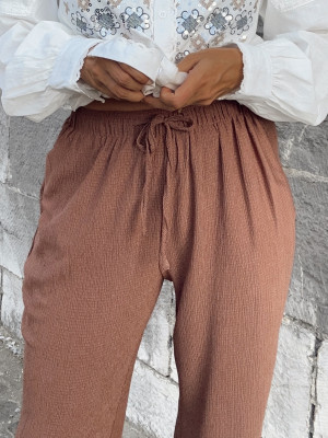 Pantalon ALYA - NOISETTE