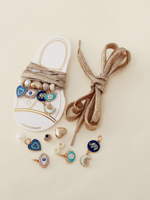 Lacets chaussures + CHARMS - GOLD