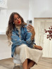 Robe pull SINDY - TAUPE