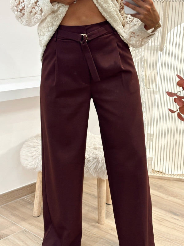 Pantalon EMY - BORDEAUX
