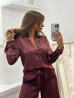 Chemise OLYMPEA - AUBERGINE/BORDEAUX